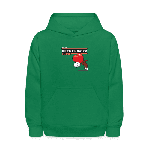 Be The Bigger Person Character Comfort Kids Hoodie - kelly green