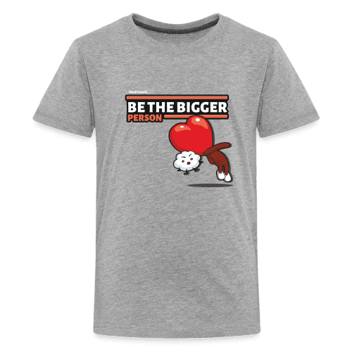 Be The Bigger Person Character Comfort Kids Tee - heather gray