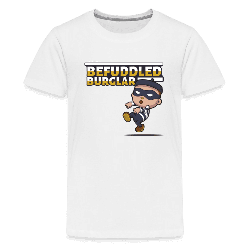 Befuddled Burglar Character Comfort Kids Tee - white