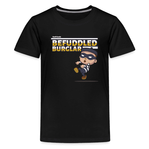 Befuddled Burglar Character Comfort Kids Tee - black