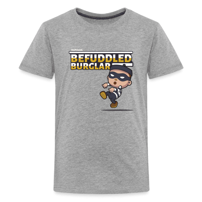 Befuddled Burglar Character Comfort Kids Tee - heather gray