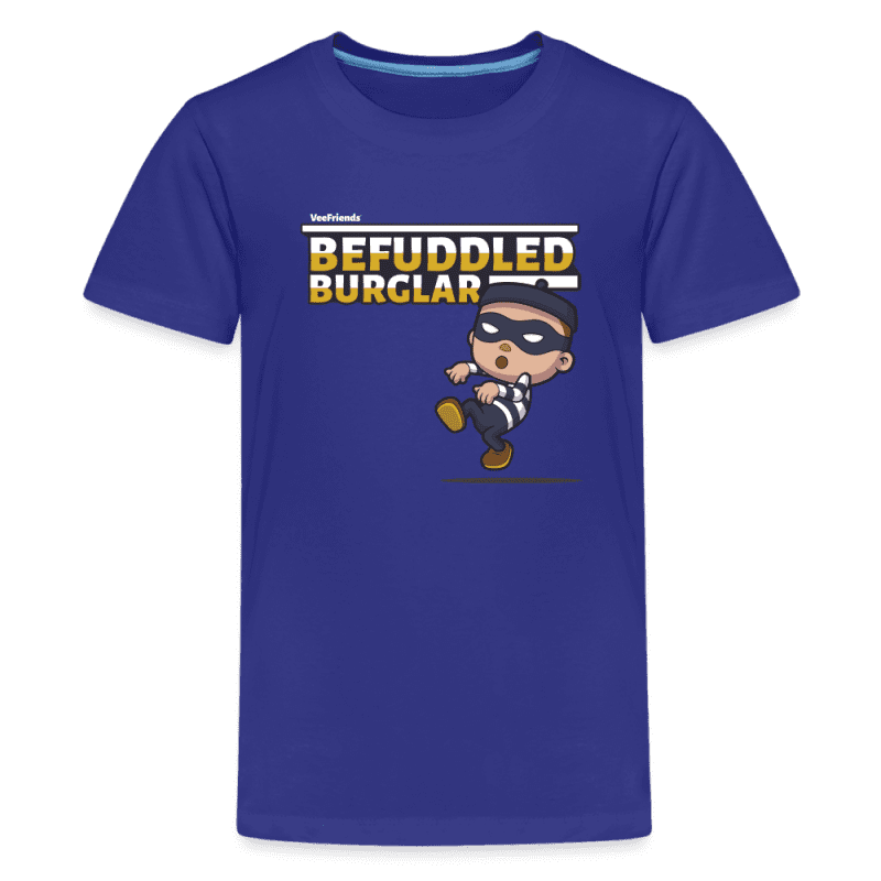 Befuddled Burglar Character Comfort Kids Tee - royal blue