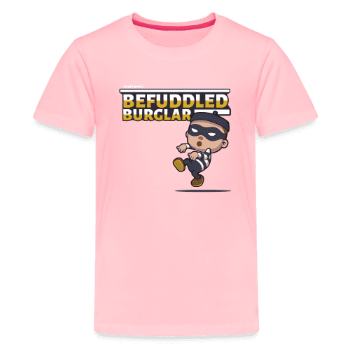 Befuddled Burglar Character Comfort Kids Tee - pink