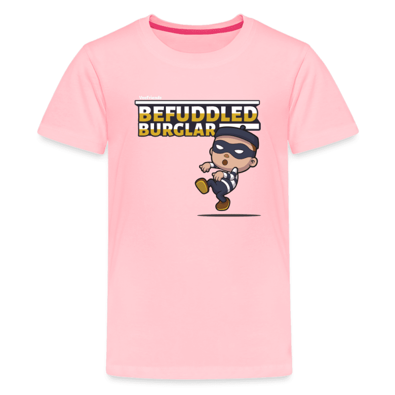 Befuddled Burglar Character Comfort Kids Tee - pink