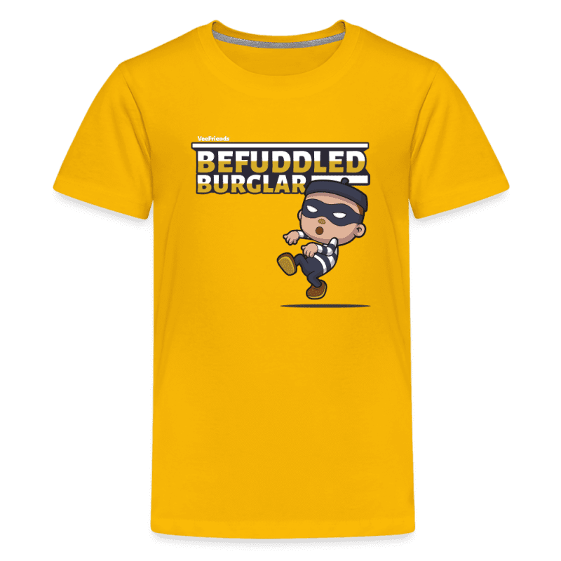 Befuddled Burglar Character Comfort Kids Tee - sun yellow