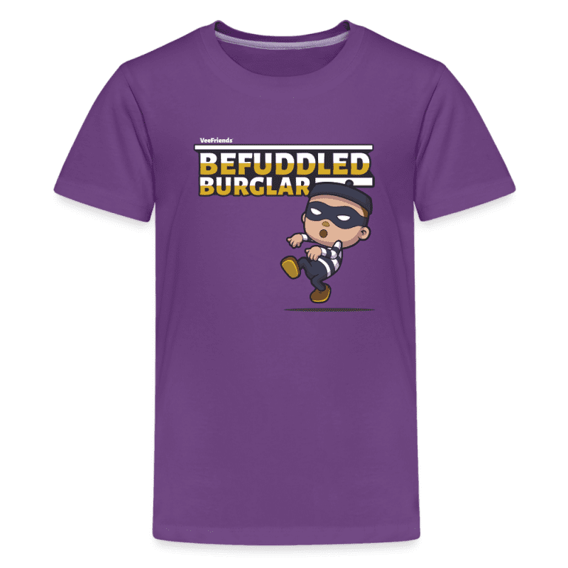 Befuddled Burglar Character Comfort Kids Tee - purple