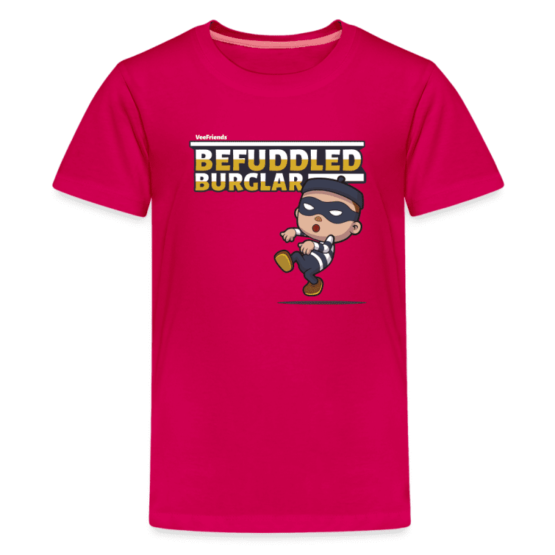 Befuddled Burglar Character Comfort Kids Tee - dark pink