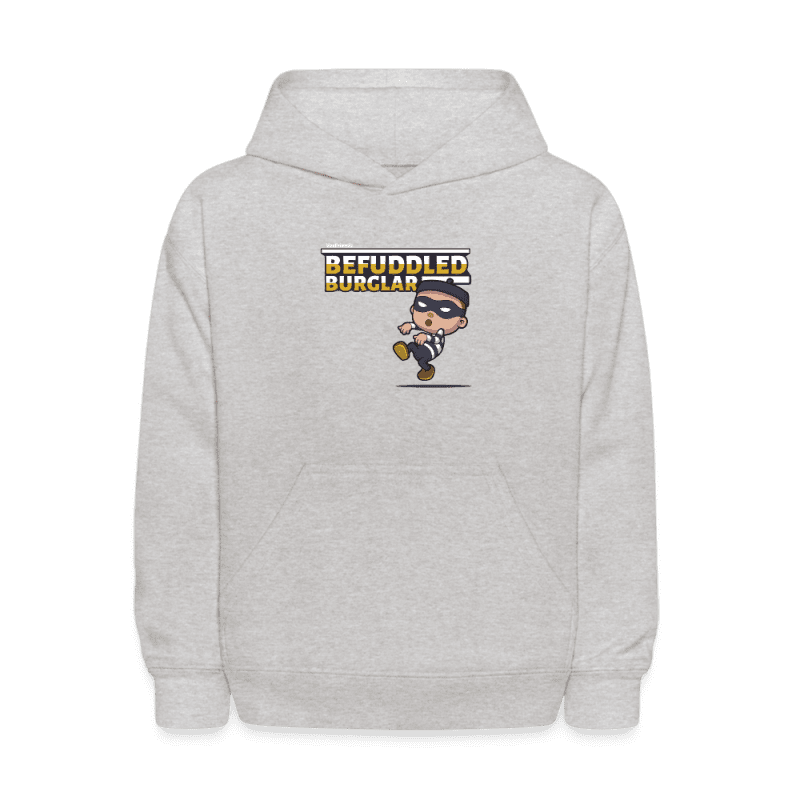 Befuddled Burglar Character Comfort Kids Hoodie - heather gray