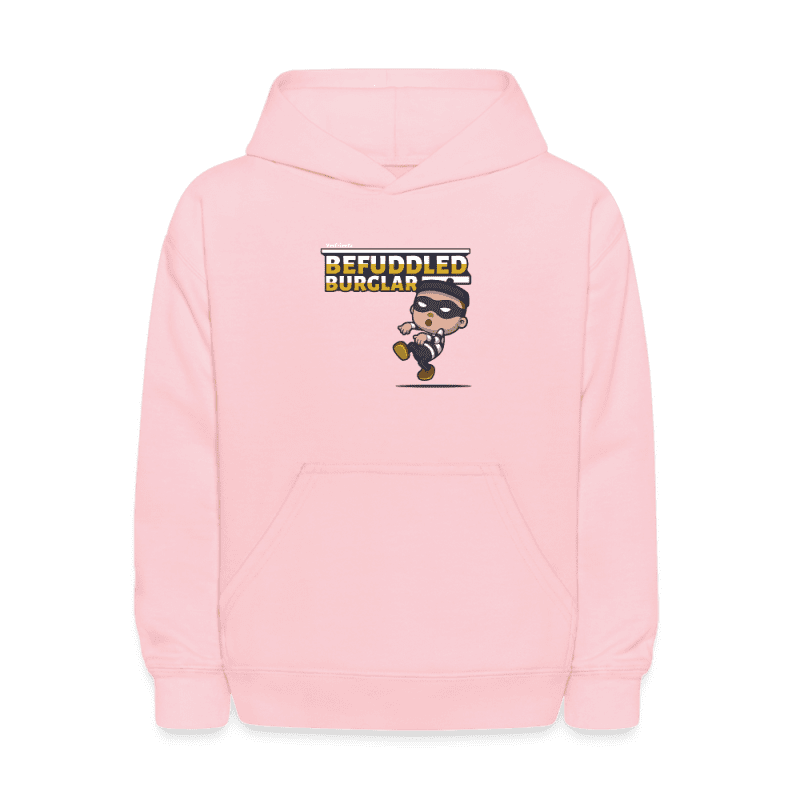 Befuddled Burglar Character Comfort Kids Hoodie - pink