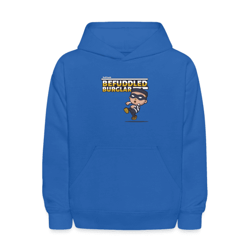 Befuddled Burglar Character Comfort Kids Hoodie - royal blue