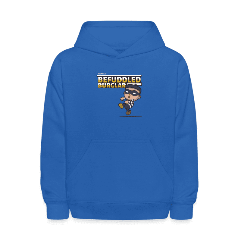 Befuddled Burglar Character Comfort Kids Hoodie - royal blue