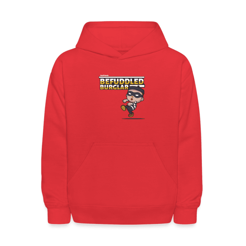 Befuddled Burglar Character Comfort Kids Hoodie - red