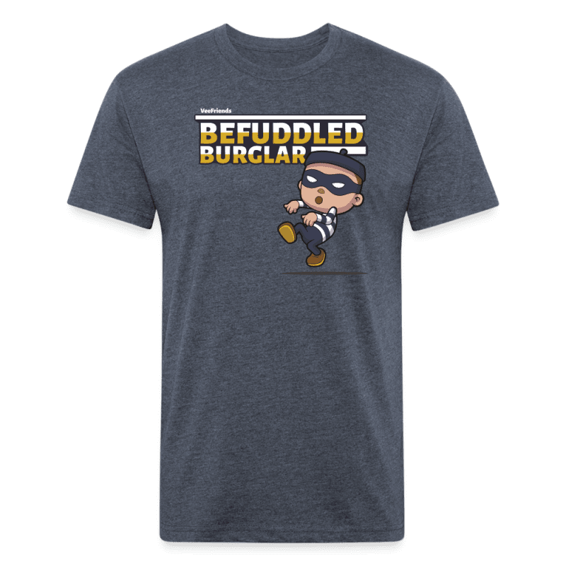 Befuddled Burglar Character Comfort Adult Tee - heather navy