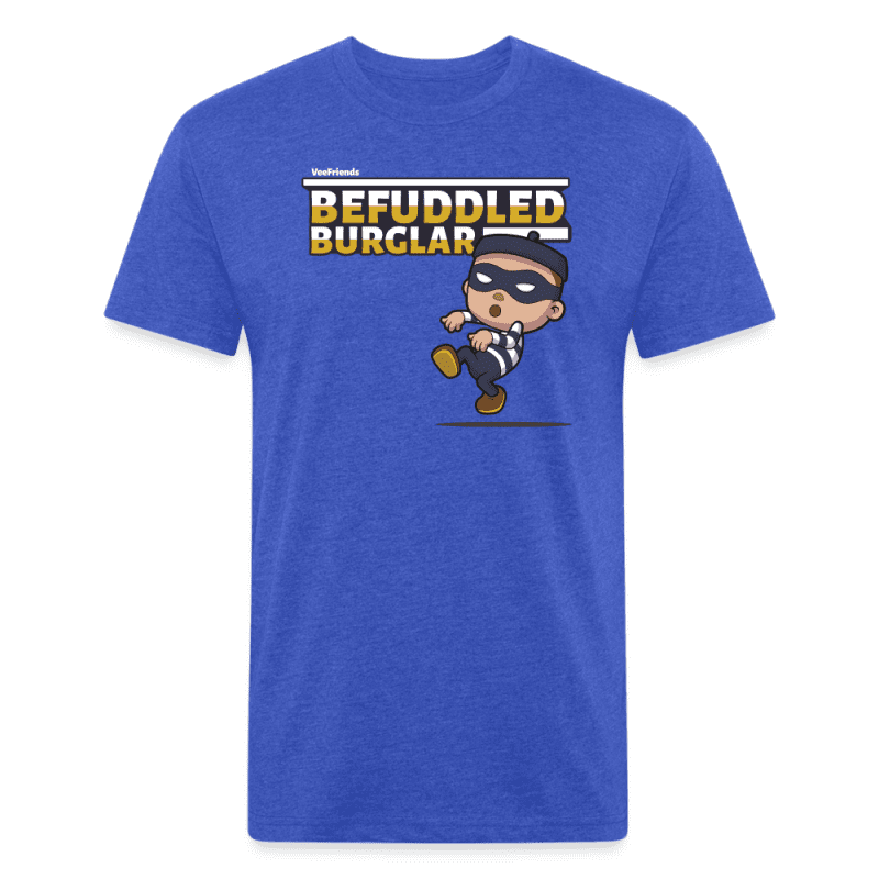 Befuddled Burglar Character Comfort Adult Tee - heather royal