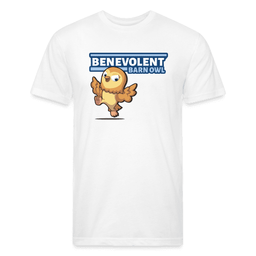 Benevolent Barn Owl Character Comfort Adult Tee - white