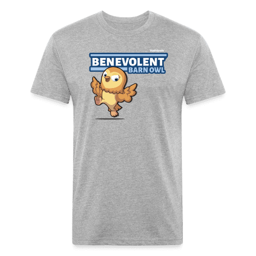 Benevolent Barn Owl Character Comfort Adult Tee - heather gray