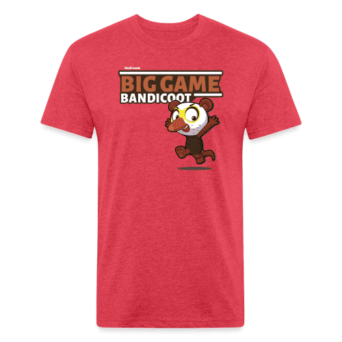 Big Game Bandicoot Character Comfort Adult Tee - heather red