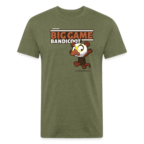 Big Game Bandicoot Character Comfort Adult Tee - heather military green