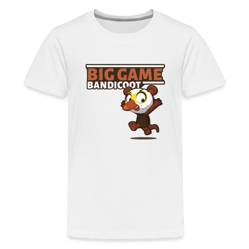 Big Game Bandicoot Character Comfort Kids Tee - white