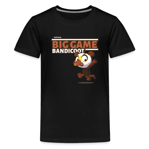 Big Game Bandicoot Character Comfort Kids Tee - black