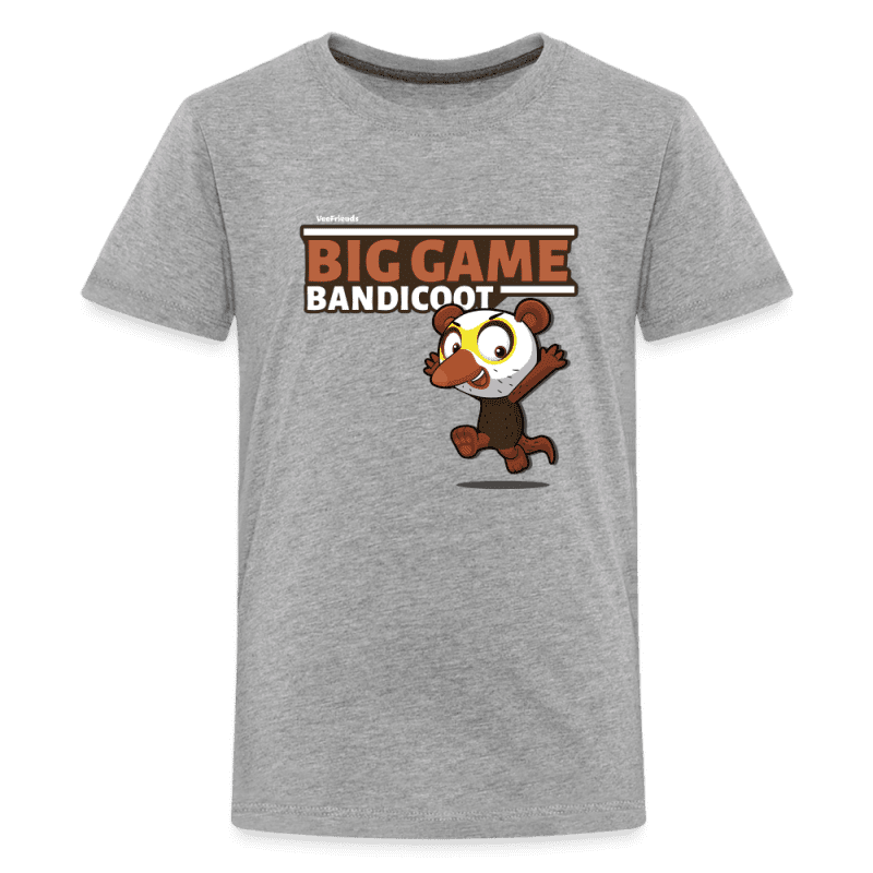 Big Game Bandicoot Character Comfort Kids Tee - heather gray