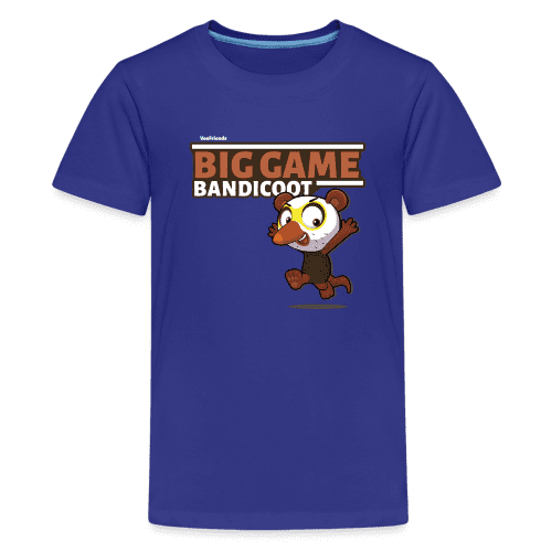 Big Game Bandicoot Character Comfort Kids Tee - royal blue