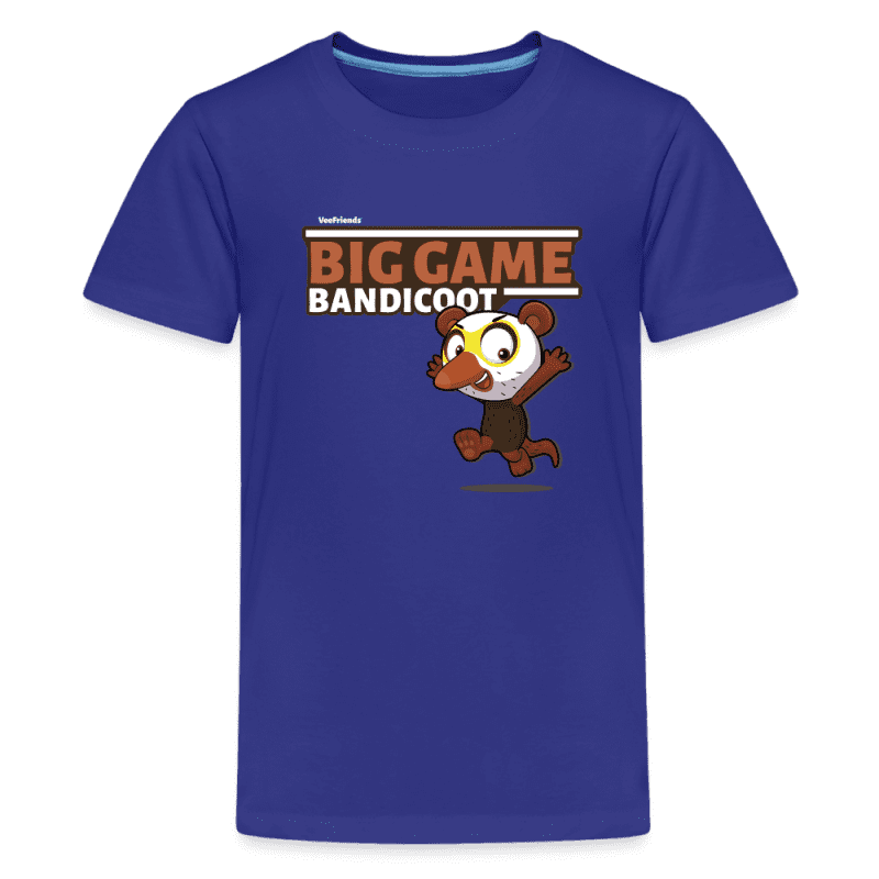 Big Game Bandicoot Character Comfort Kids Tee - royal blue