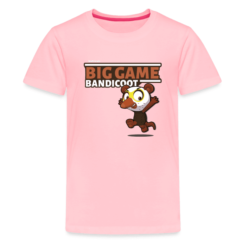 Big Game Bandicoot Character Comfort Kids Tee - pink