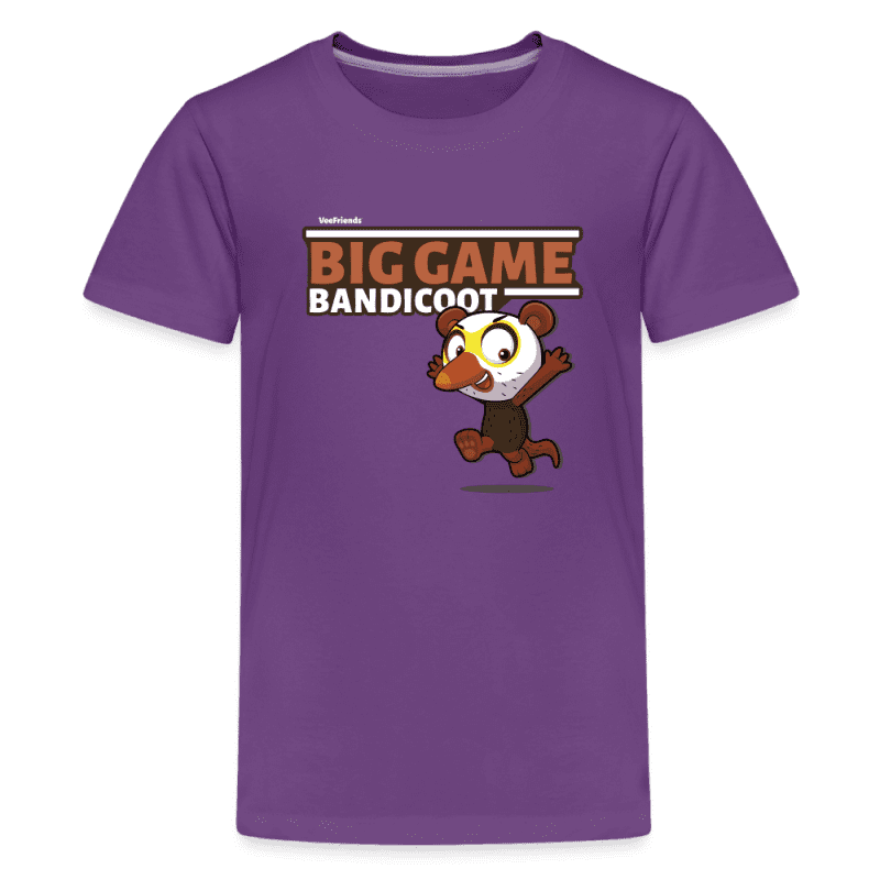 Big Game Bandicoot Character Comfort Kids Tee - purple