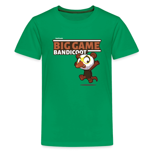 Big Game Bandicoot Character Comfort Kids Tee - kelly green