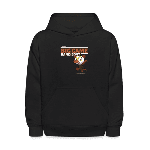 Big Game Bandicoot Character Comfort Kids Hoodie - black