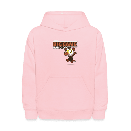 Big Game Bandicoot Character Comfort Kids Hoodie - pink