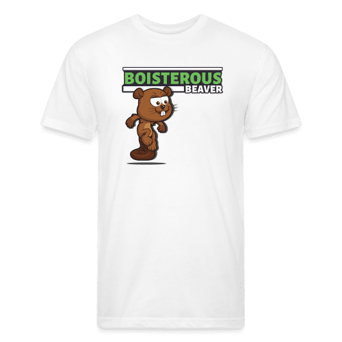 Boisterous Beaver Character Comfort Adult Tee - white