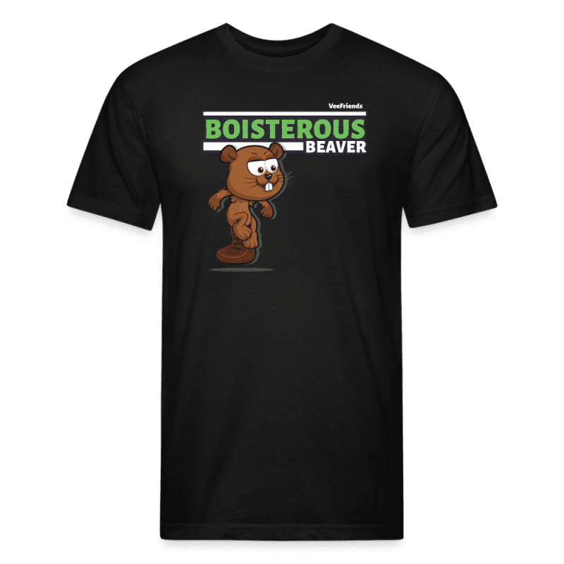 Boisterous Beaver Character Comfort Adult Tee - black