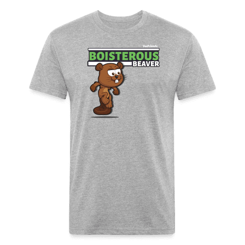 Boisterous Beaver Character Comfort Adult Tee - heather gray