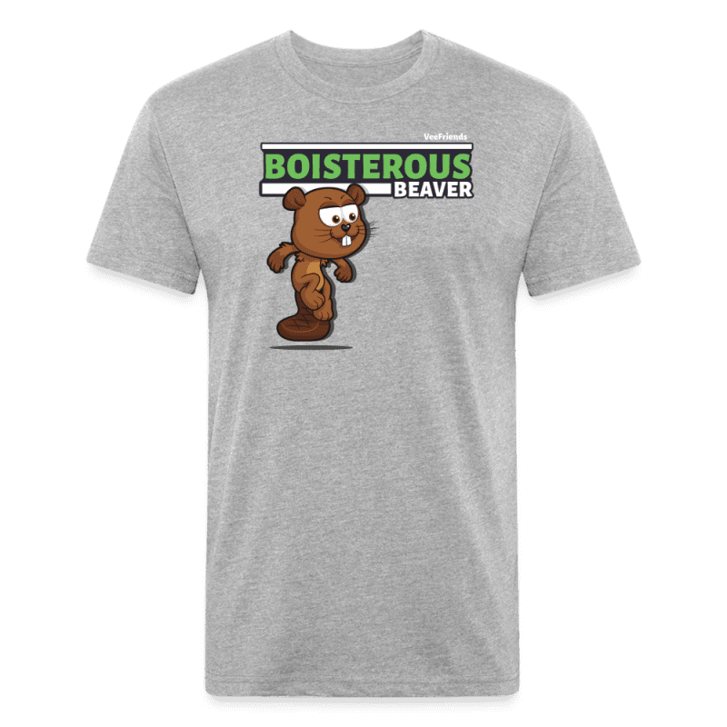 Boisterous Beaver Character Comfort Adult Tee - heather gray