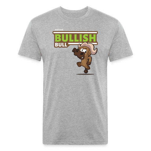 Bullish Bull Character Comfort Adult Tee - heather gray