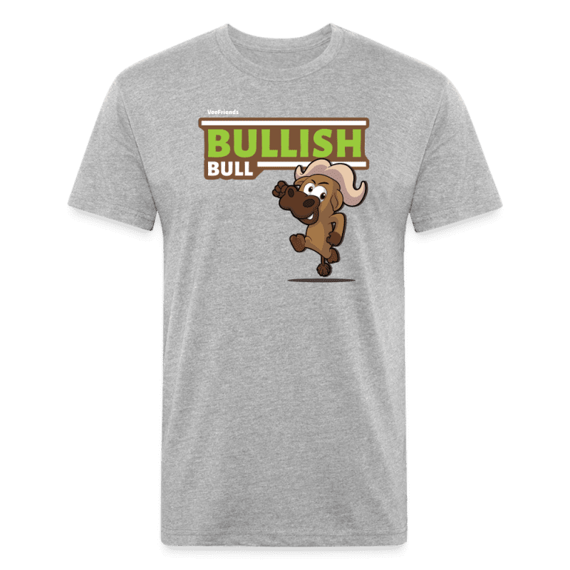 Bullish Bull Character Comfort Adult Tee - heather gray