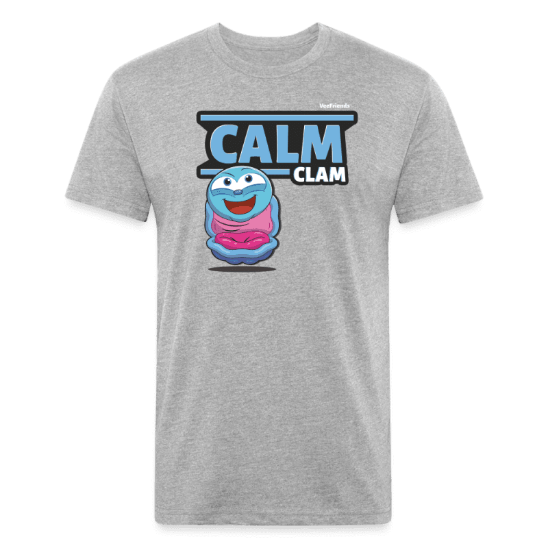 Calm Clam Character Comfort Adult Tee - heather gray