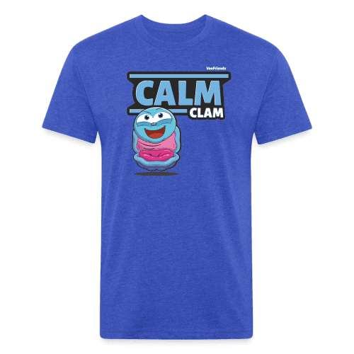 Calm Clam Character Comfort Adult Tee - heather royal