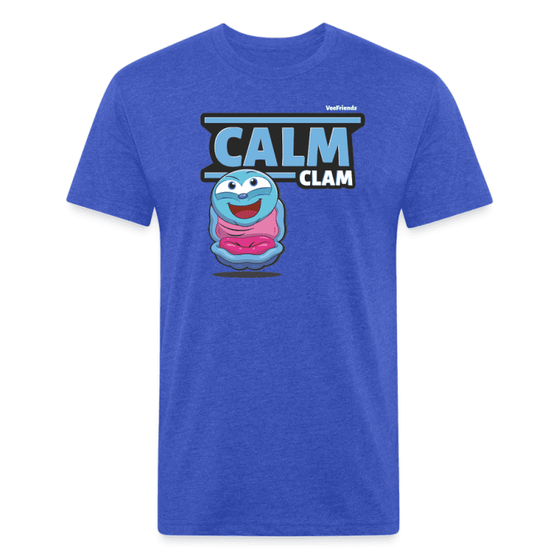 Calm Clam Character Comfort Adult Tee - heather royal