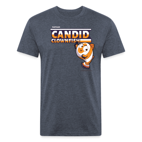 Candid Clownfish Character Comfort Adult Tee - heather navy