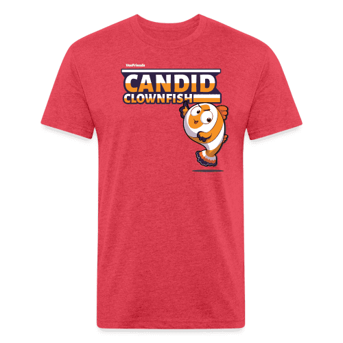 Candid Clownfish Character Comfort Adult Tee - heather red