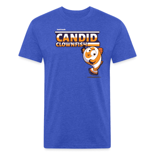 Candid Clownfish Character Comfort Adult Tee - heather royal