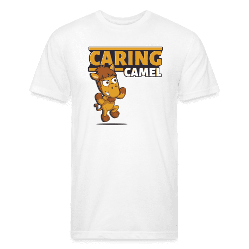 Caring Camel Character Comfort Adult Tee - white