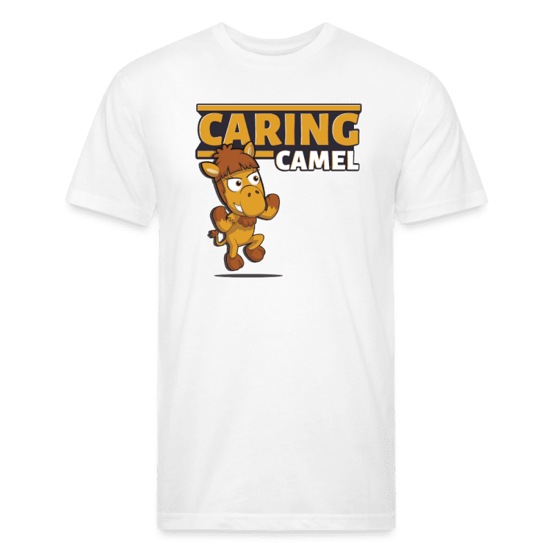 Caring Camel Character Comfort Adult Tee - white