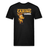 Caring Camel Character Comfort Adult Tee - black