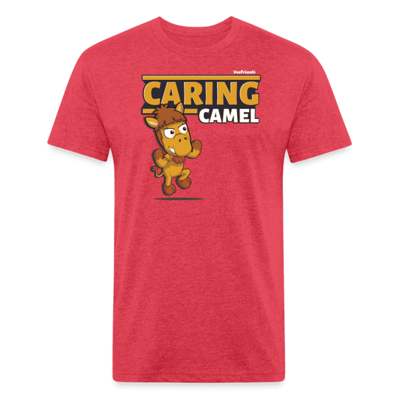 Caring Camel Character Comfort Adult Tee - heather red