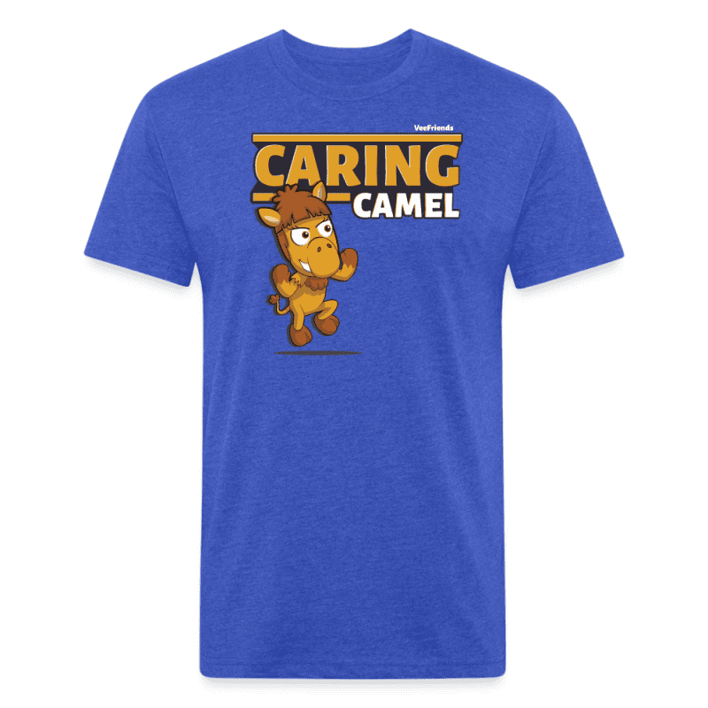 Caring Camel Character Comfort Adult Tee - heather royal