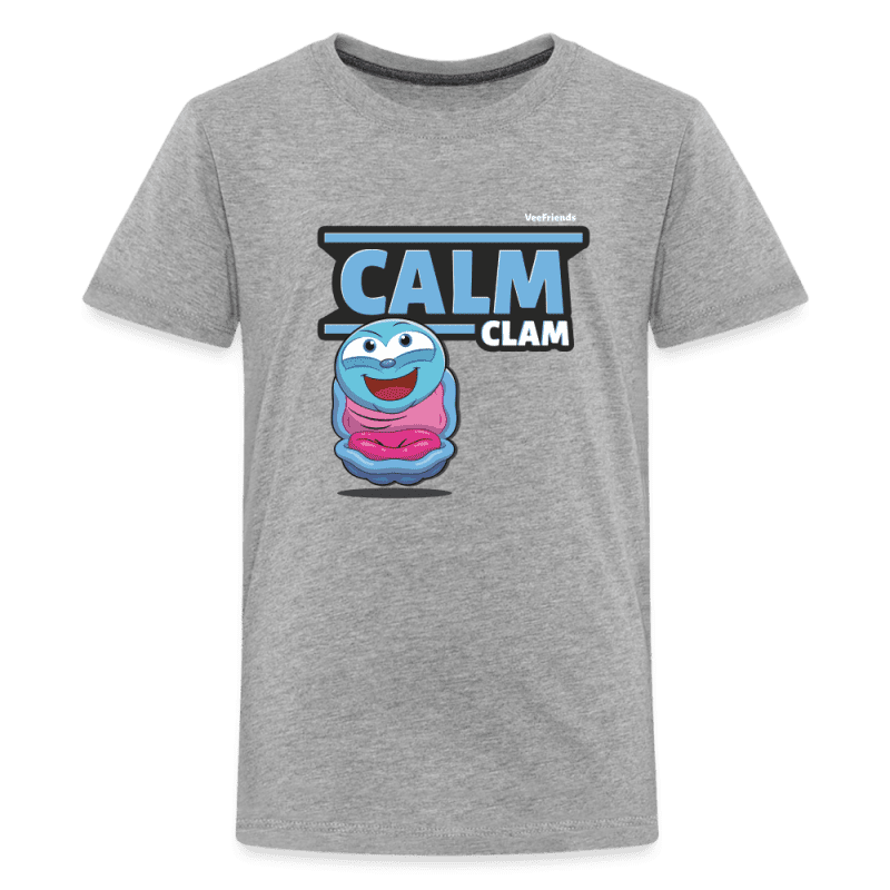 Calm Clam Character Comfort Kids Tee - heather gray